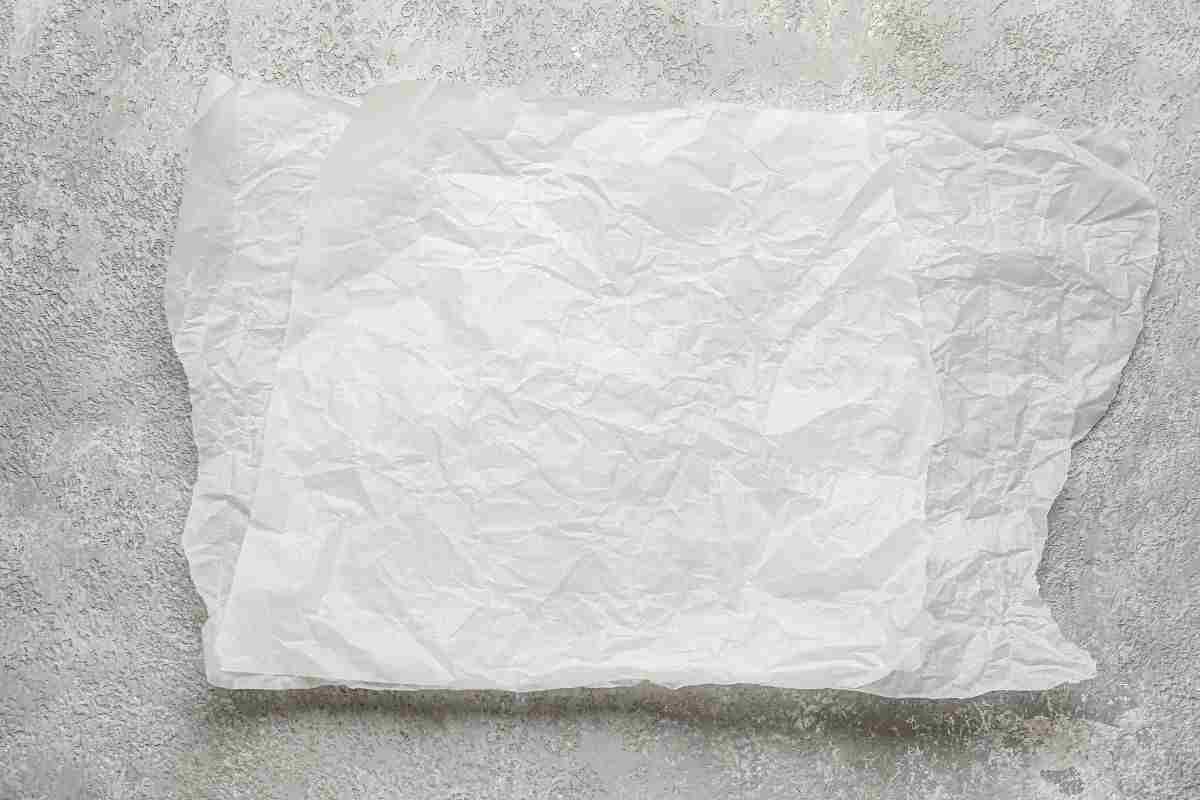 trucco carta forno bagnata