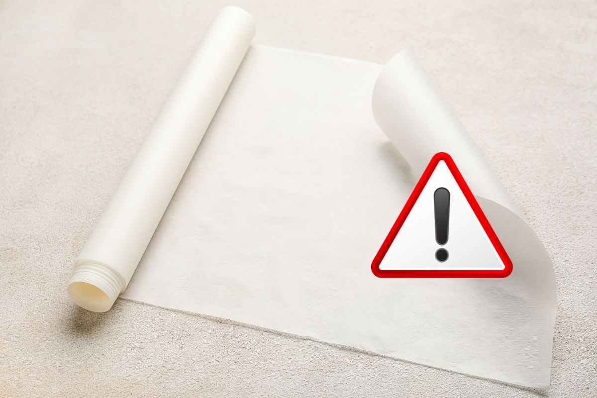 trucco carta forno bagnata