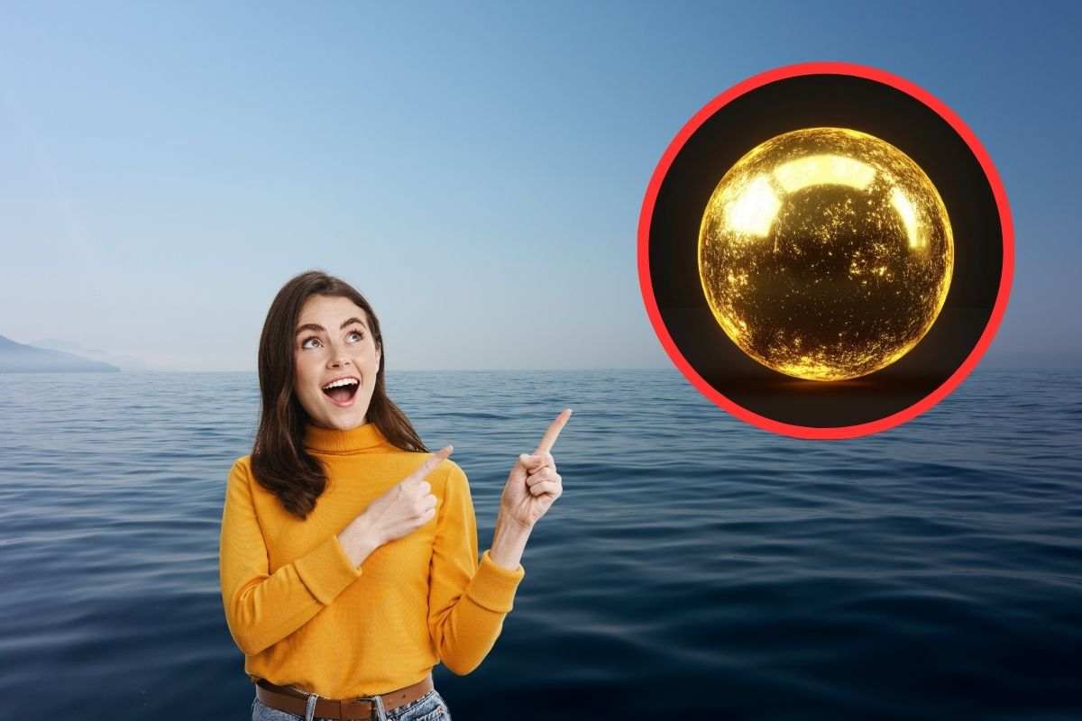 trovata sfera d'oro nell'oceano